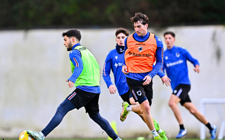 Tactical drills in Bogliasco, exams for Esposito and Kasami