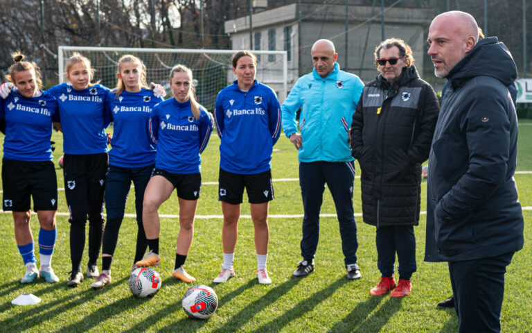 Samp Women: il ct della Nazionale Soncin in visita