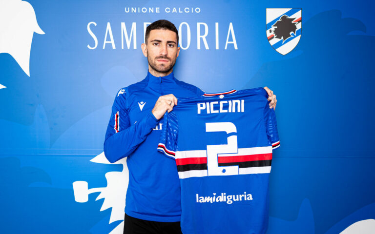 Piccini è blucerchiato: contratto fino al 30 giugno 2024