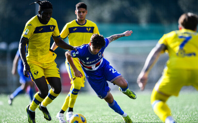 La Samp Primavera si sveglia tardi, il Verona passa a Bogliasco